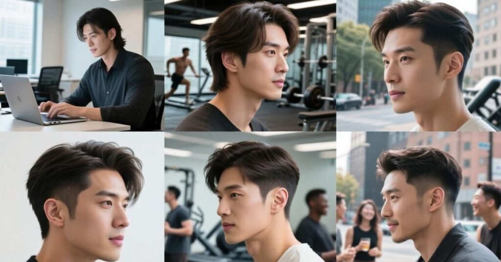 Medium Length Hairstyles Men
