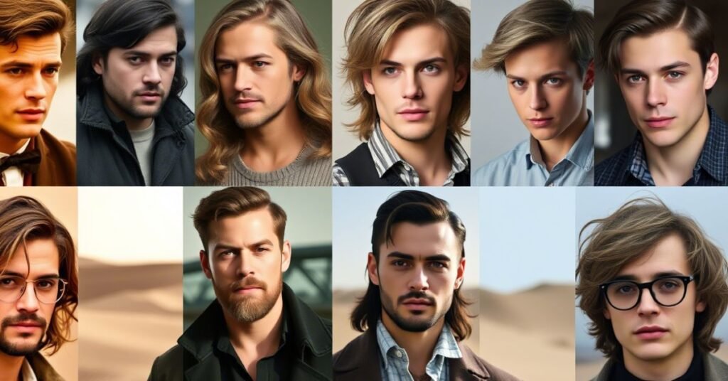 Middle Part Hairstyles Men