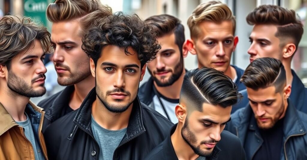 Middle Part Hairstyles Men