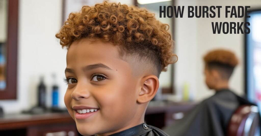 Burst Fade Mullet Curly Hair