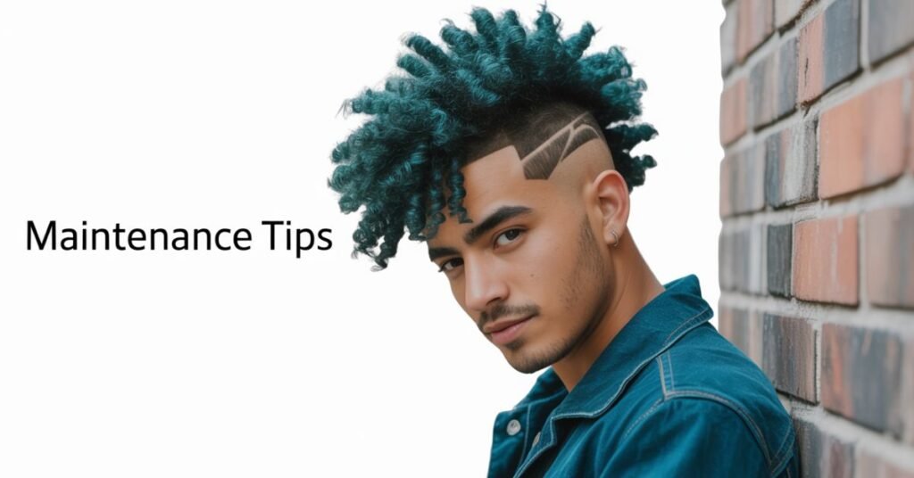 Curly Mohawk Haircut