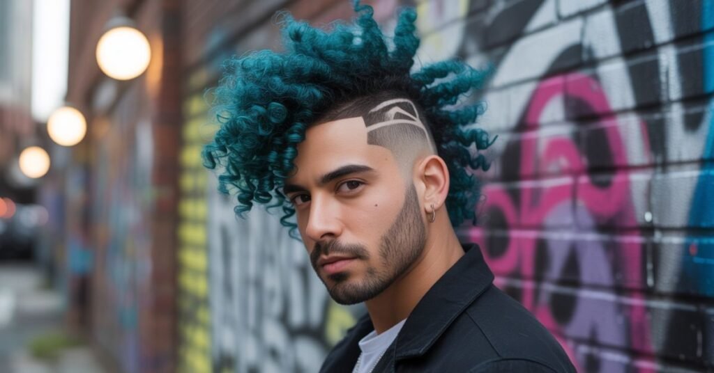 Curly Mohawk Haircut