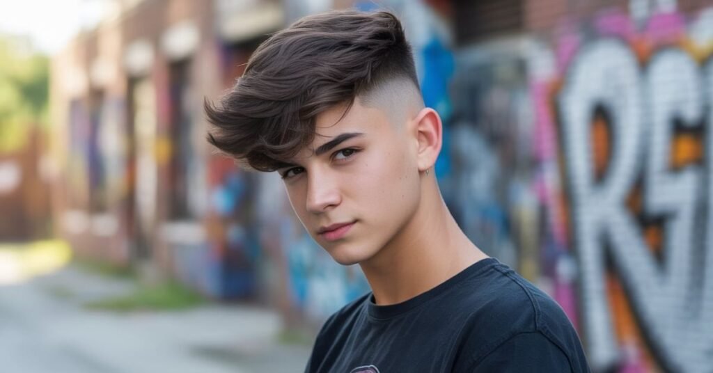 drop fade mullet