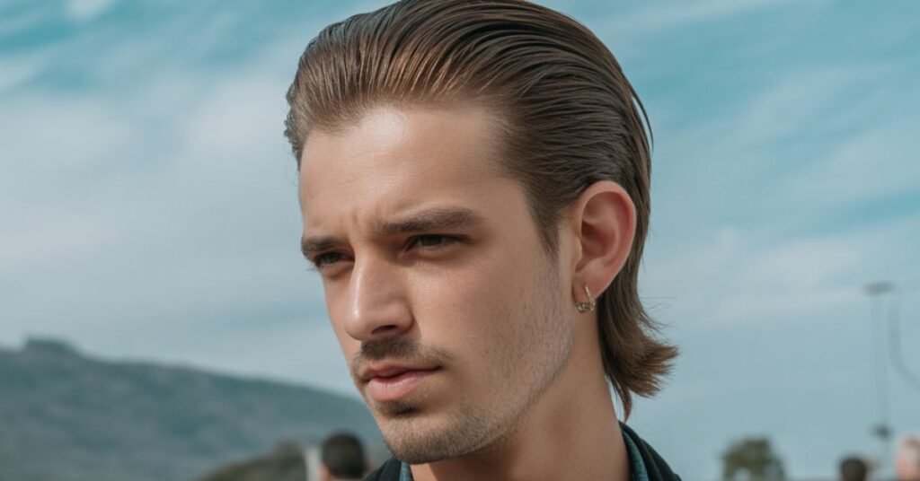 Slicked Back Mullet

