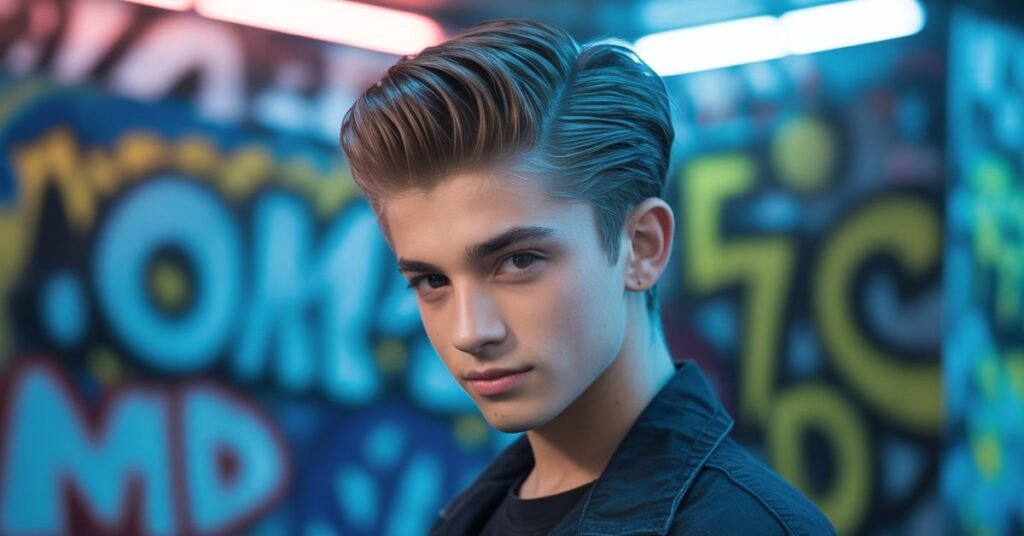Slicked Back Mullet
