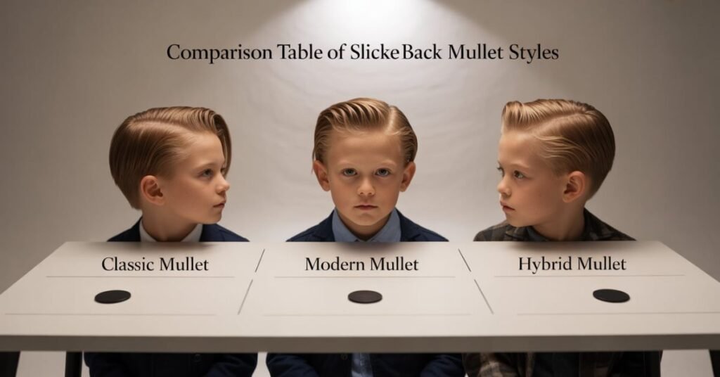 Slicked Back Mullet
