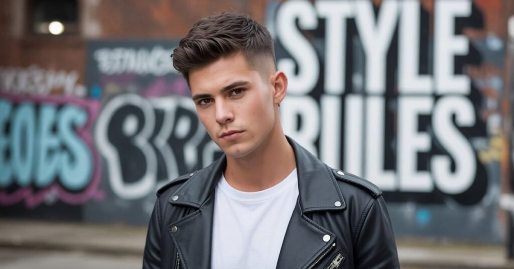 Mens Short Mullet