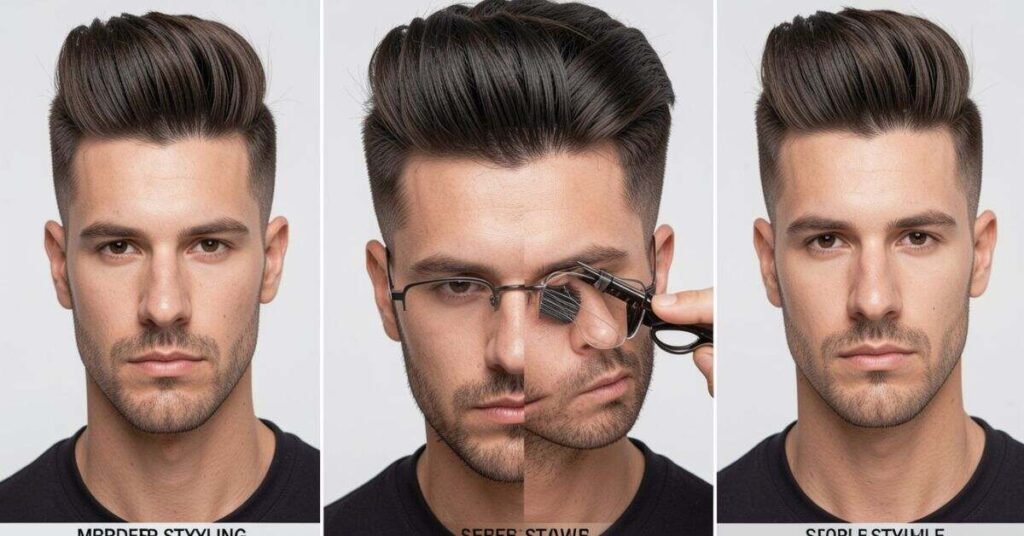 Modern Pompadour Hairstyle Men