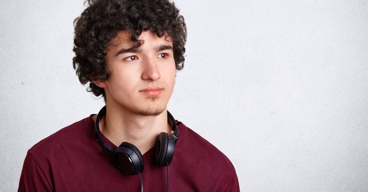 Burst Fade Mullet Curly Hair