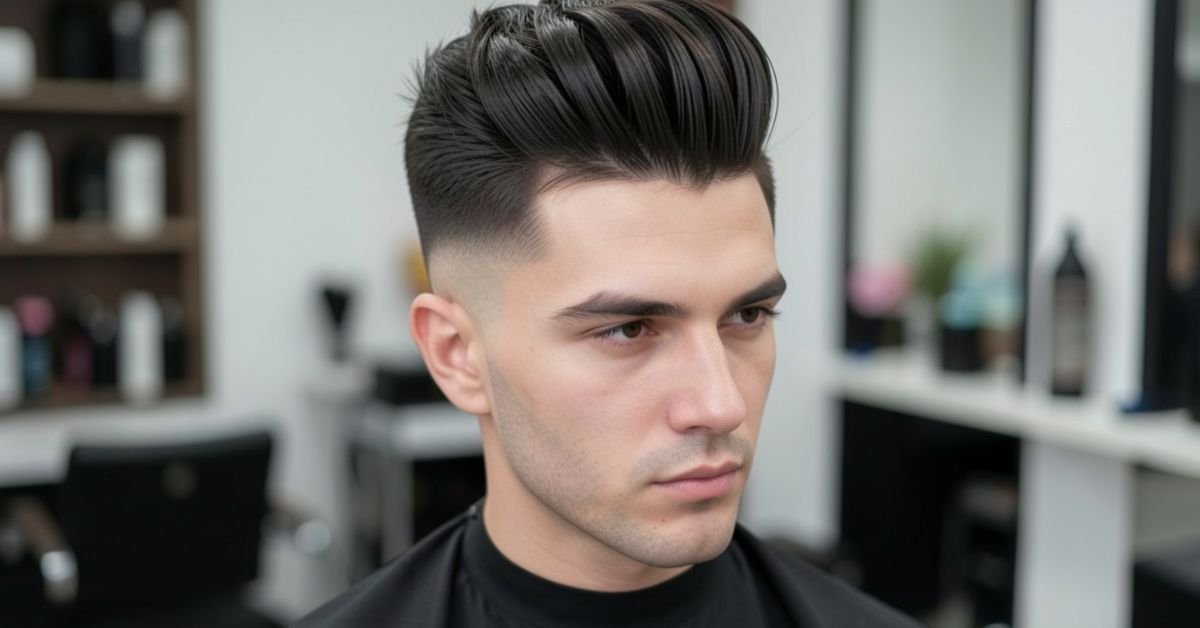 Modern Pompadour Hairstyle Men